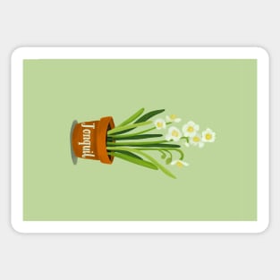 Jonquil portrait card Sticker